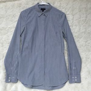 EUC J. Crew Black/White Button Down Sz4T